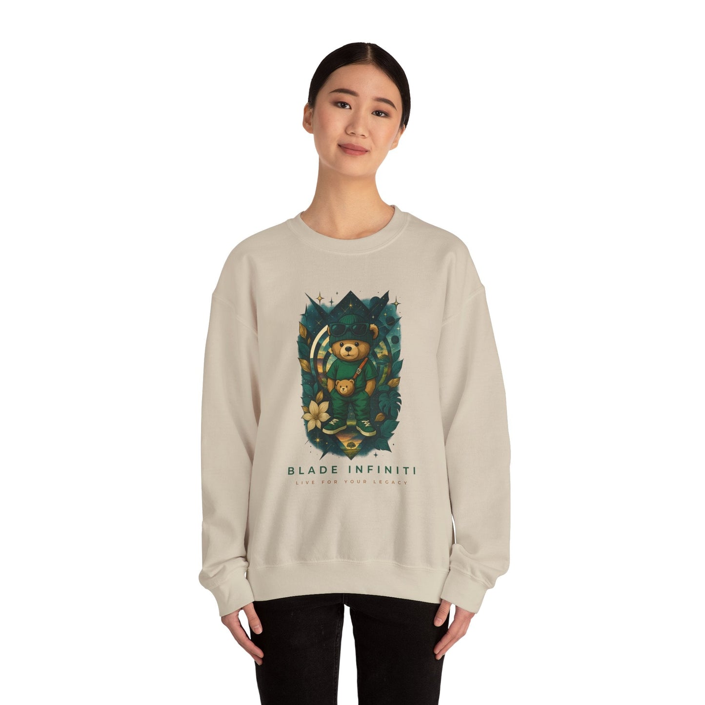 Galactic Teddy Bear V1 Unisex Crewneck Sweater