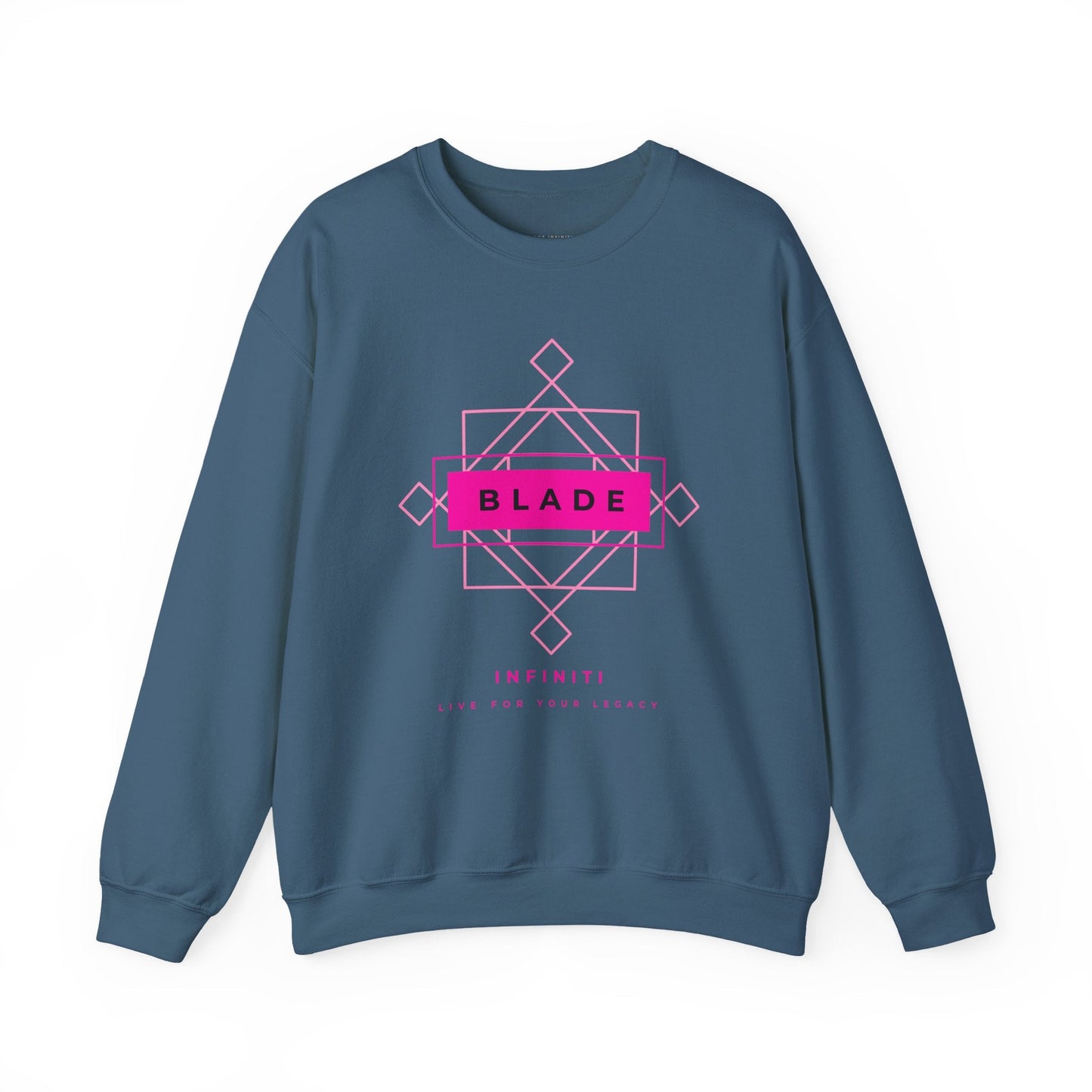 Geometric Infiniti Pink Unisex Crewneck Sweater