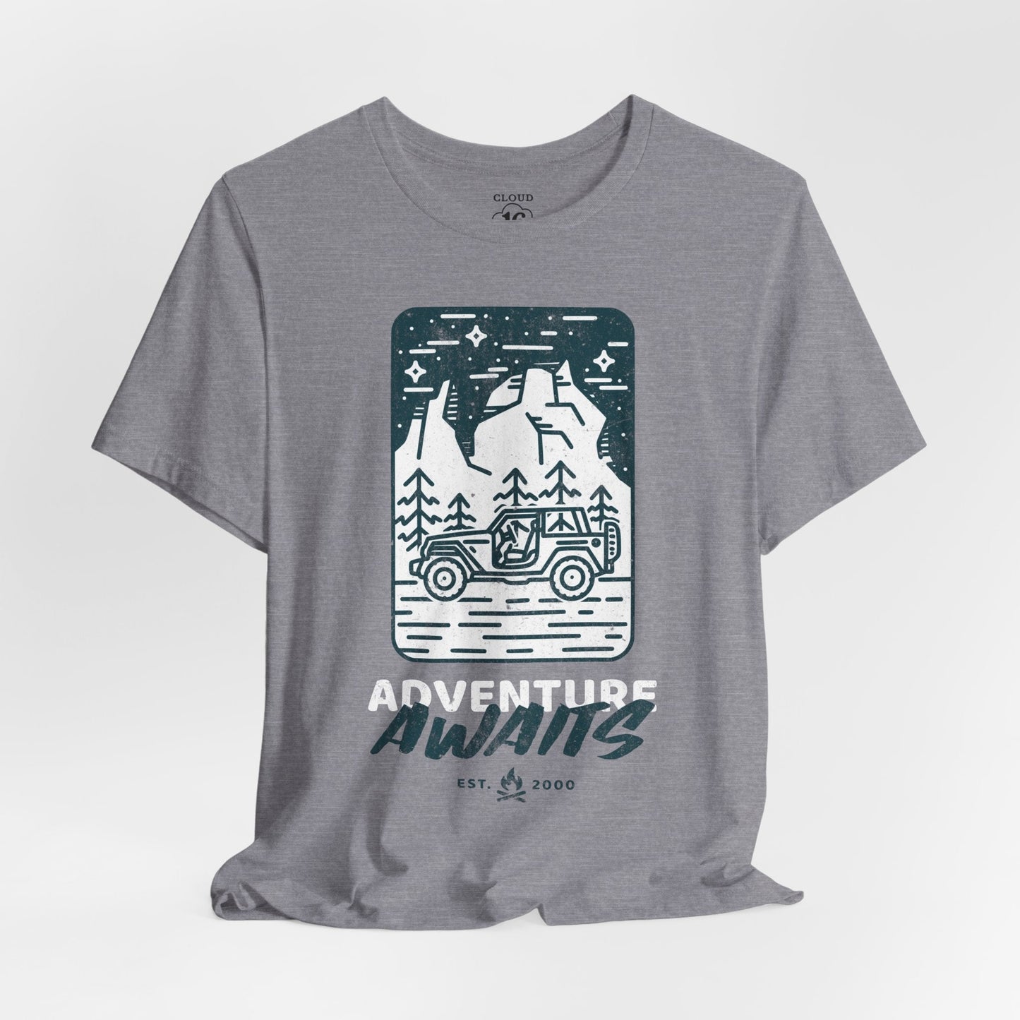 Adventure Awaits Unisex T-Shirt - Premium Outdoor Travel Tee for Explorers