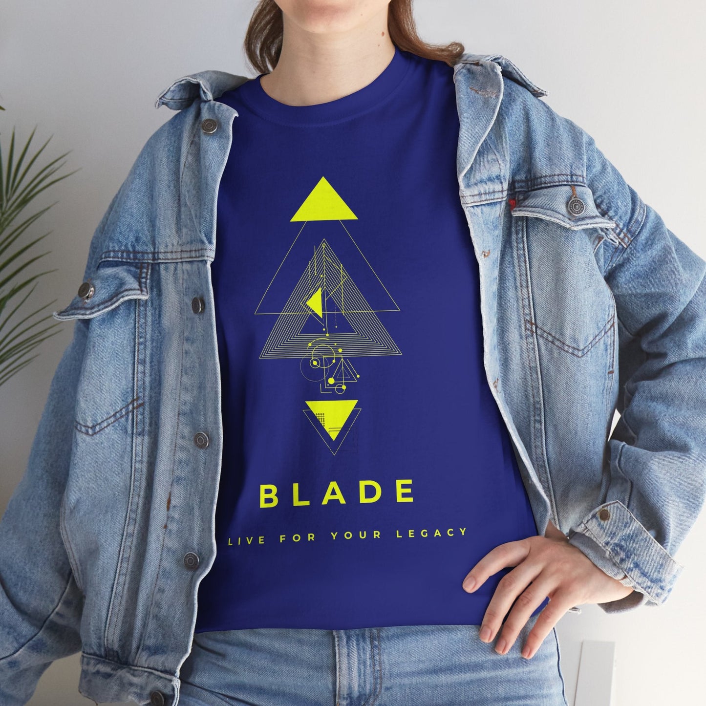 Geometric Odyssey Neon Green TX T-Shirt