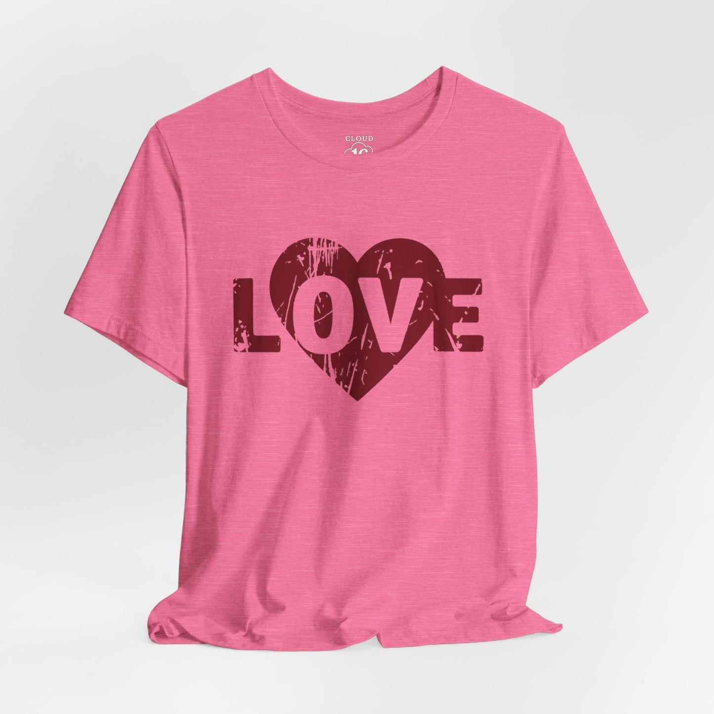 Love T-Shirt - Vintage Distressed Heart Graphic Tee - Romantic Couples Shirt