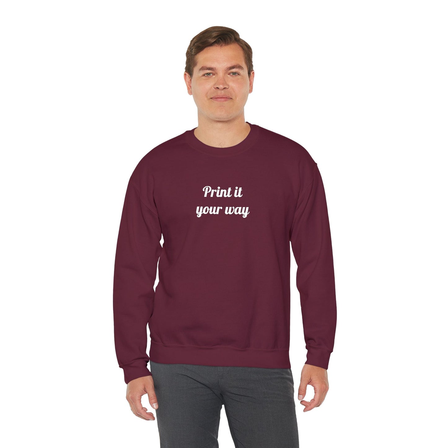 Embroidery Personalization - Unisex Crewneck Sweater (Make It Yours)