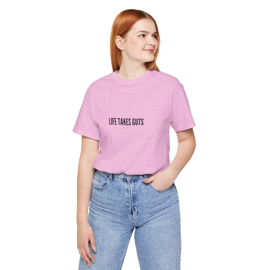 Lucille Ball "Life Takes Guts" Tee, Motivational T-shirt