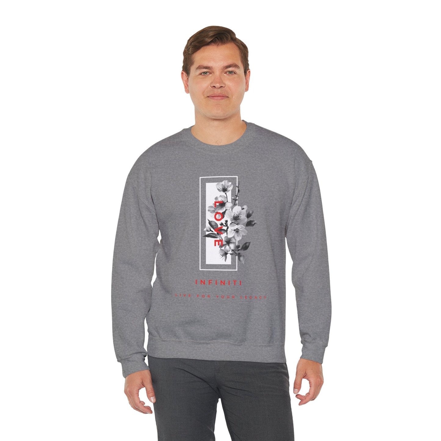 Bloom Bae Red/White Floral Love, Infiniti Sweater