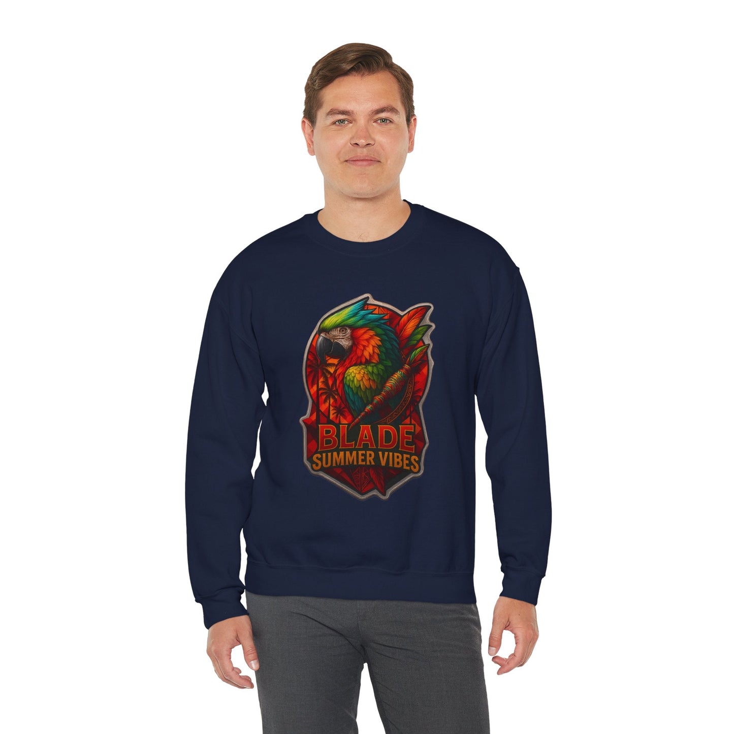 Aztec Parrot Unisex Crewneck Sweater