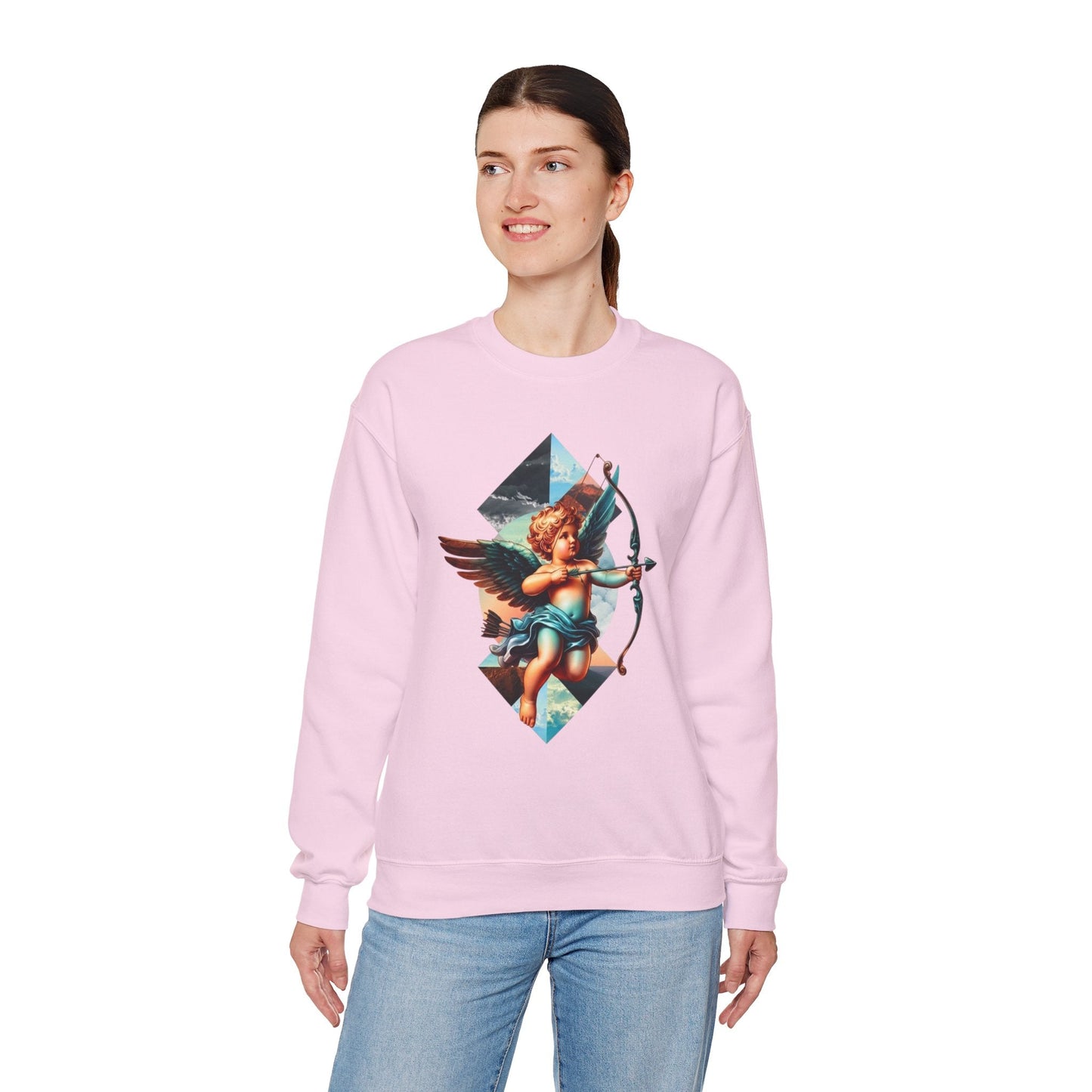 Cupid's Bow Blue + Arrow - Love, Infiniti Unisex Crewneck Sweater