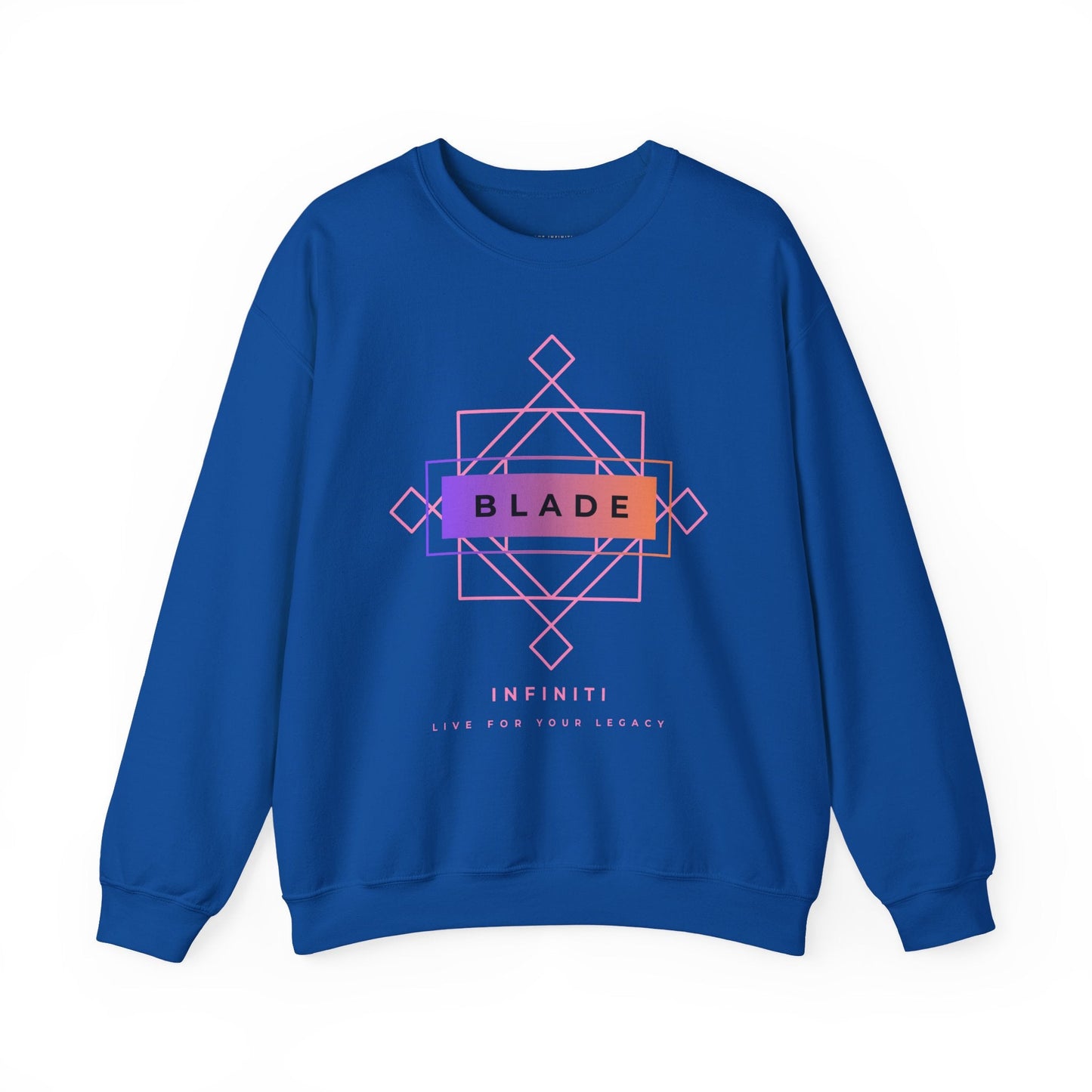 Geometric Infiniti Pink/Purple Ombre Unisex Crewneck Sweater