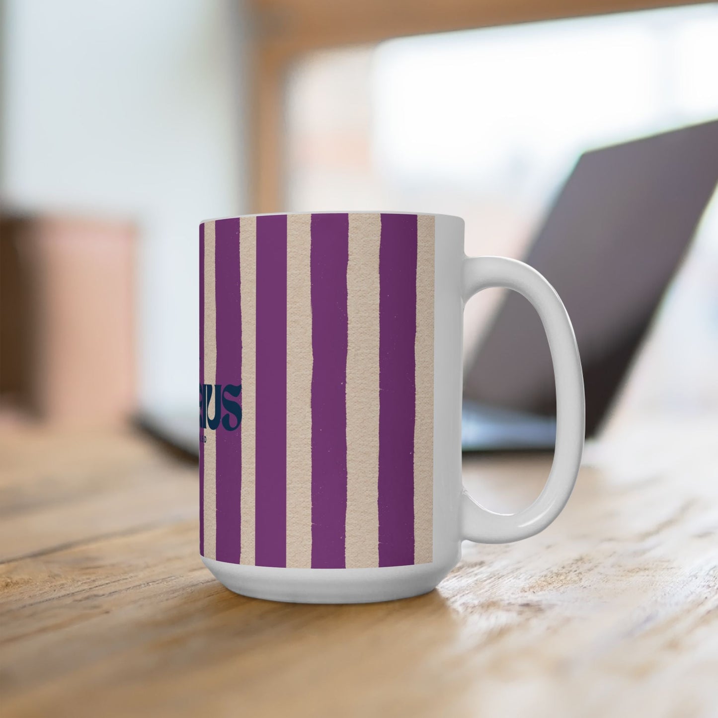 Astrological Wheel AQUARIUS Mug, Whimsical design
