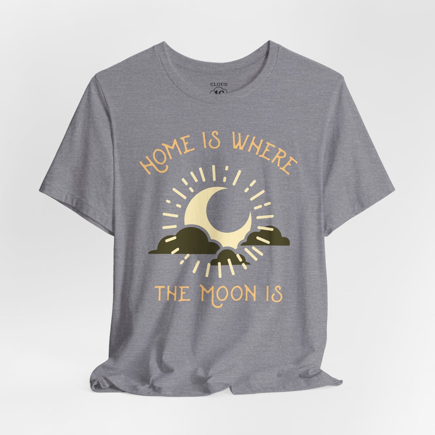Home is Where the Moon Is - Unisex Astronomy T-Shirt - Moon Phase Tee