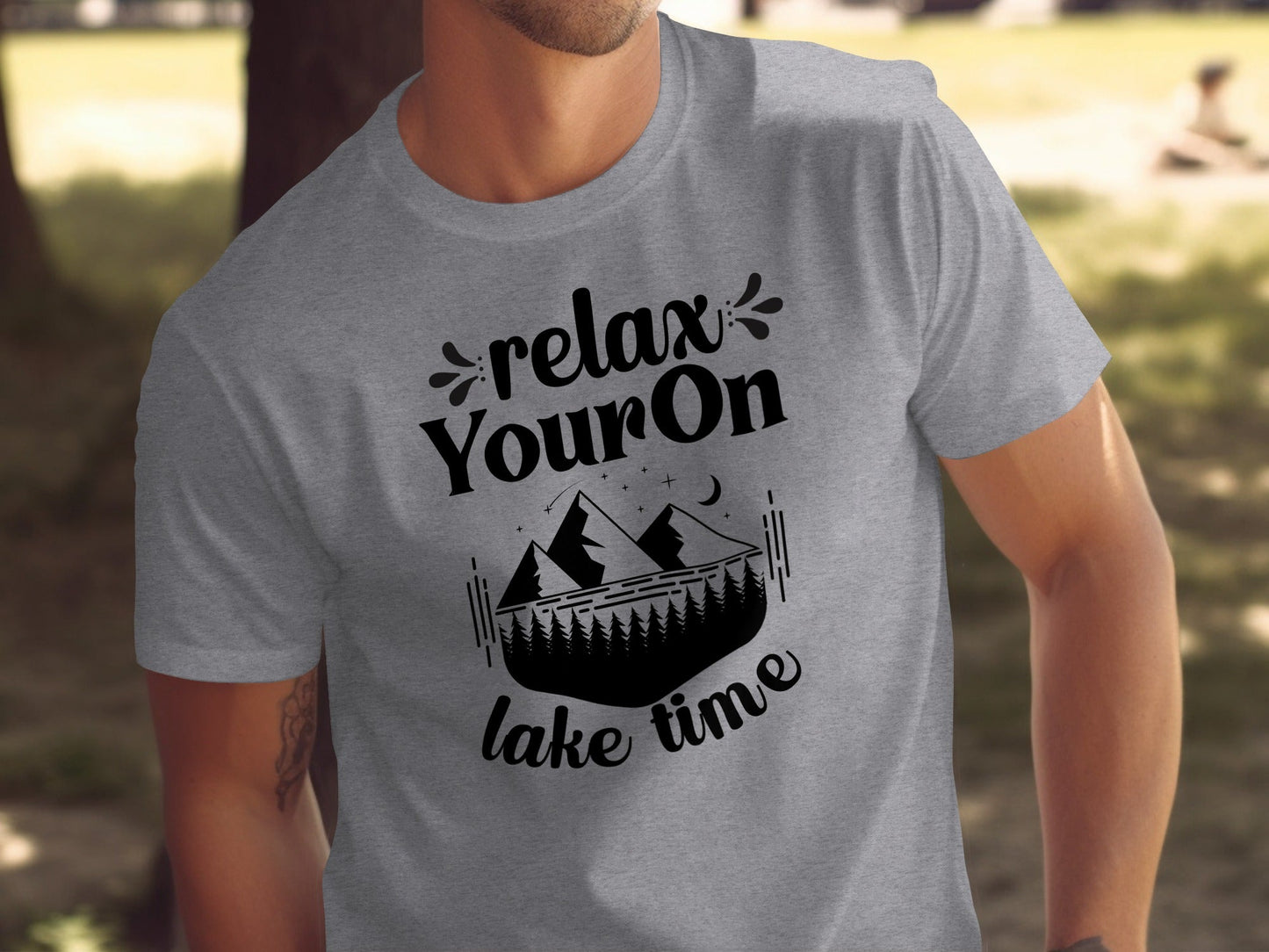 Relax Your On Lake Time Camping Outdoors Nature T-Shirt