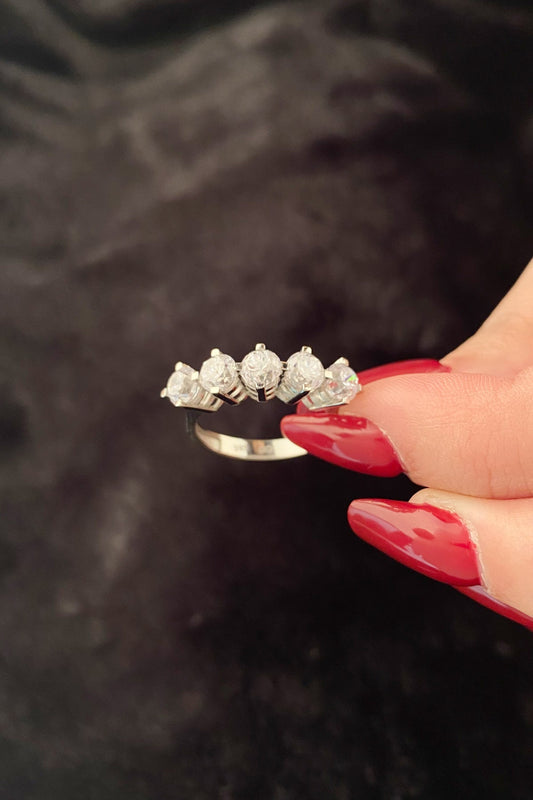 14K Gold 5 Stone Ring 3