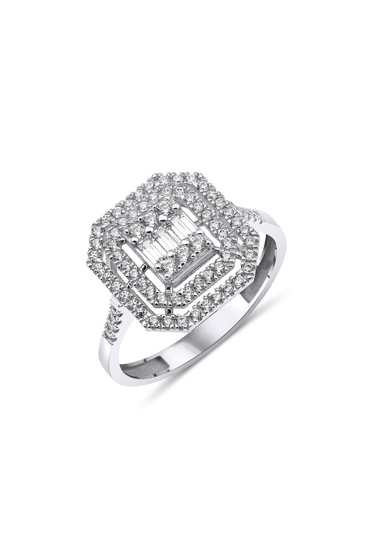 14K Gold Baguette Ring