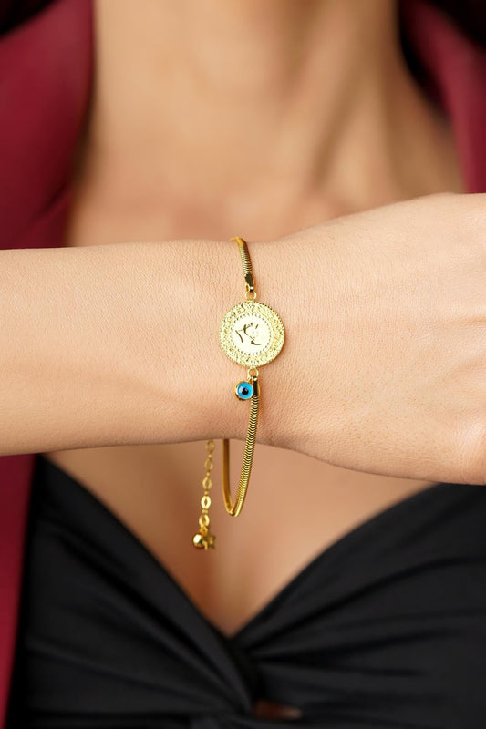 14K Gold Coin Bracelet  2