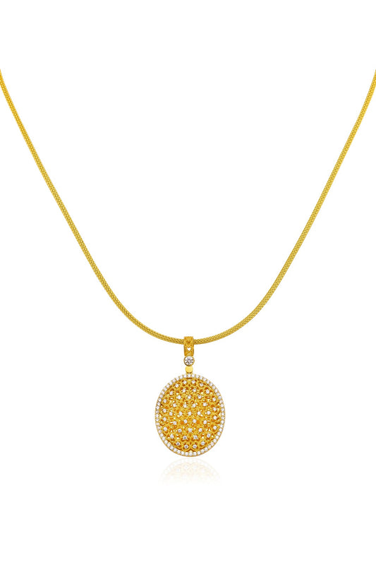 14K Gold Medallion Necklace 1