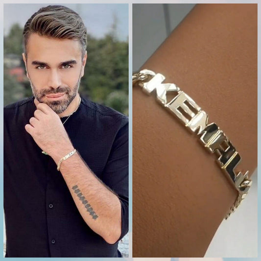 14K Gold Personalized Name Bracelet