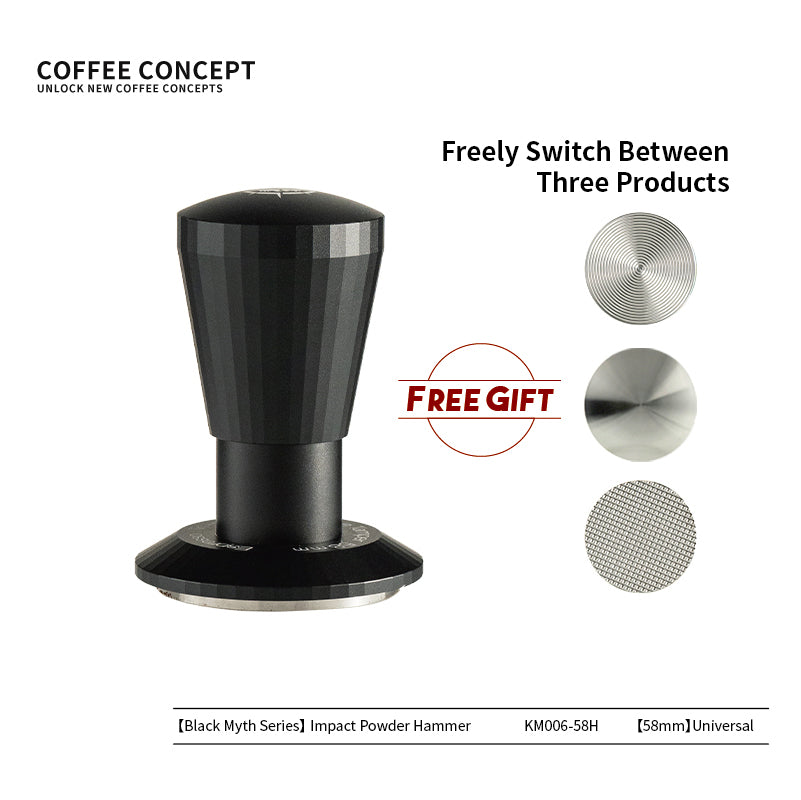 Black Myth Impact Tamper - 30LB Constant Force Spring Espresso Tamper Under $49