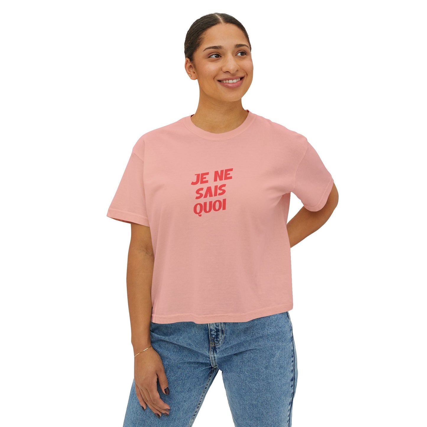 Bold 'Je Ne Sais Quoi 'Women's Boxy Tee