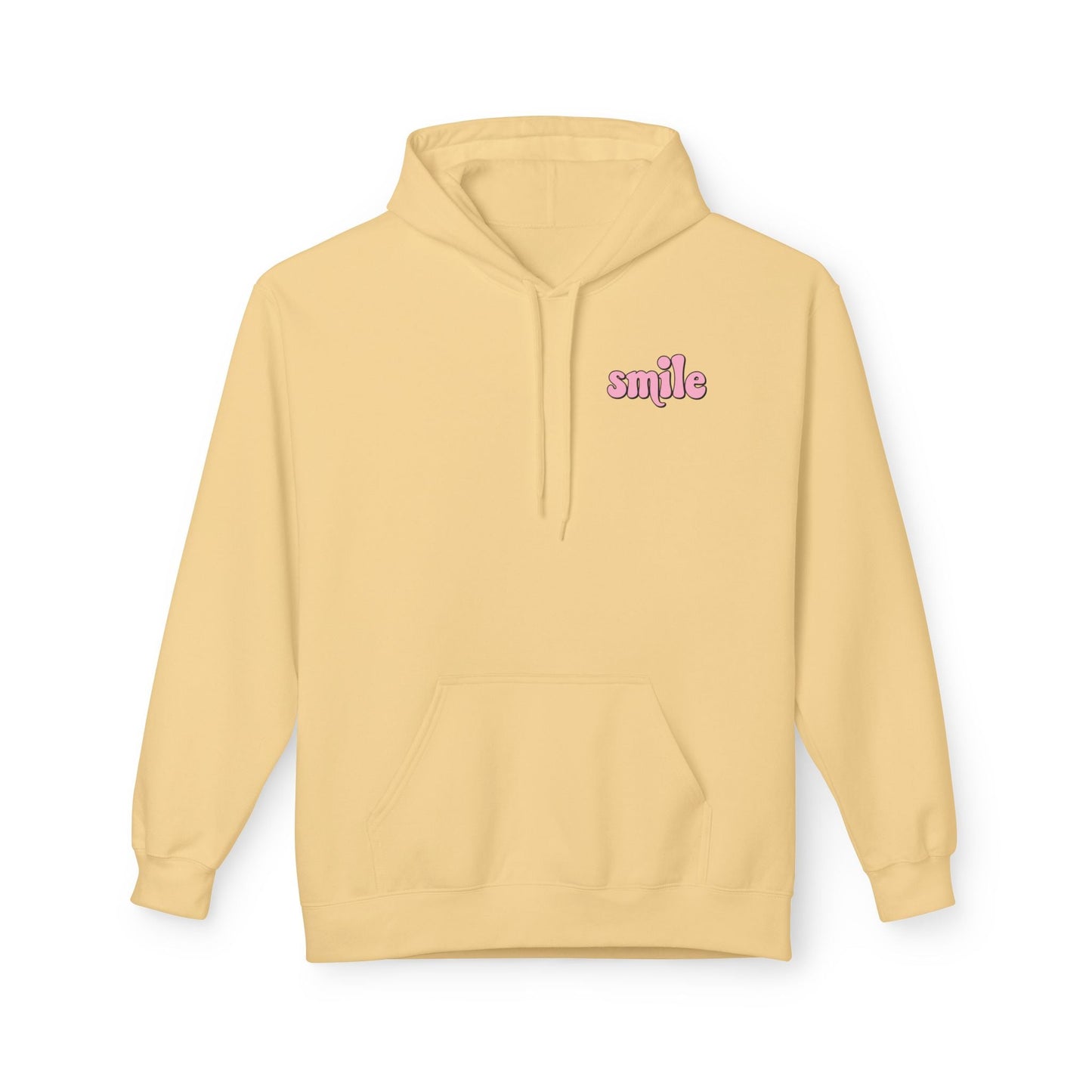 Smiley Flower Hoodie - Womens Fleece Hoodie