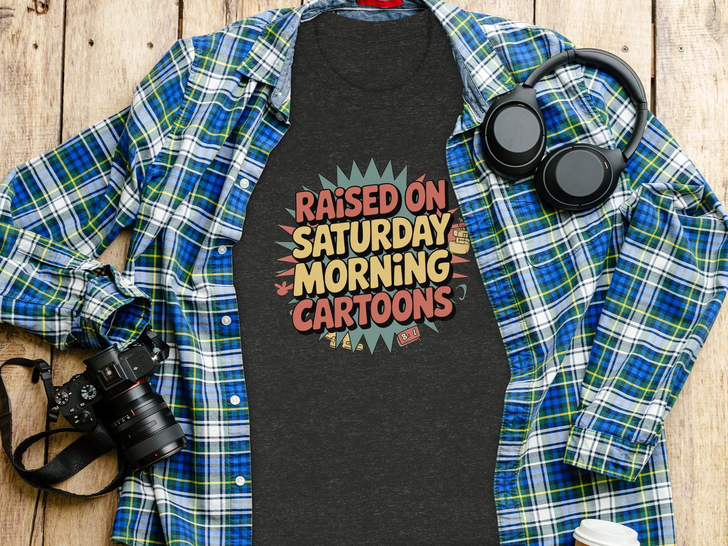 Raised On Saturday Morning Cartoons Funny T-Shirt