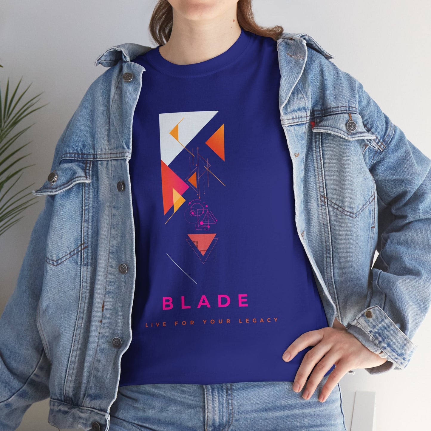 Geometric Odyssey  Pink/Orange T-Shirt