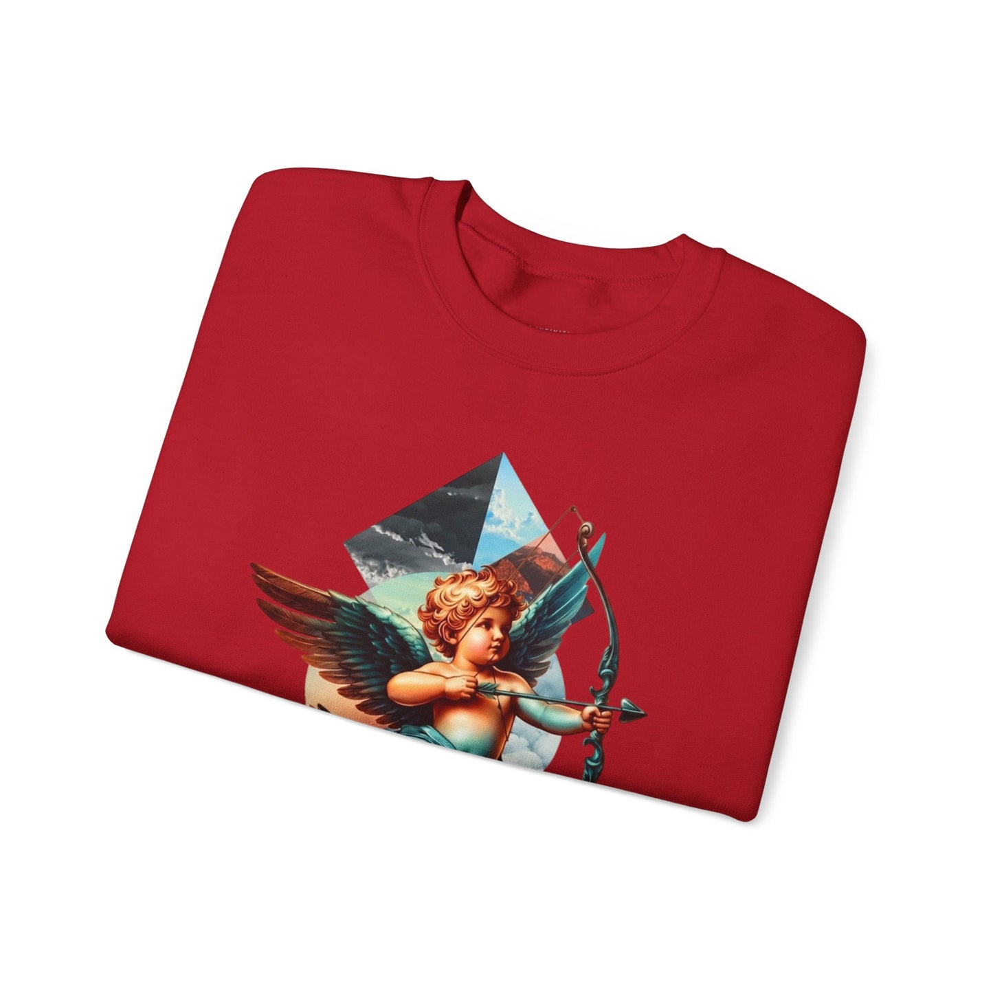 Cupid's Bow Blue + Arrow - Love, Infiniti Unisex Crewneck Sweater