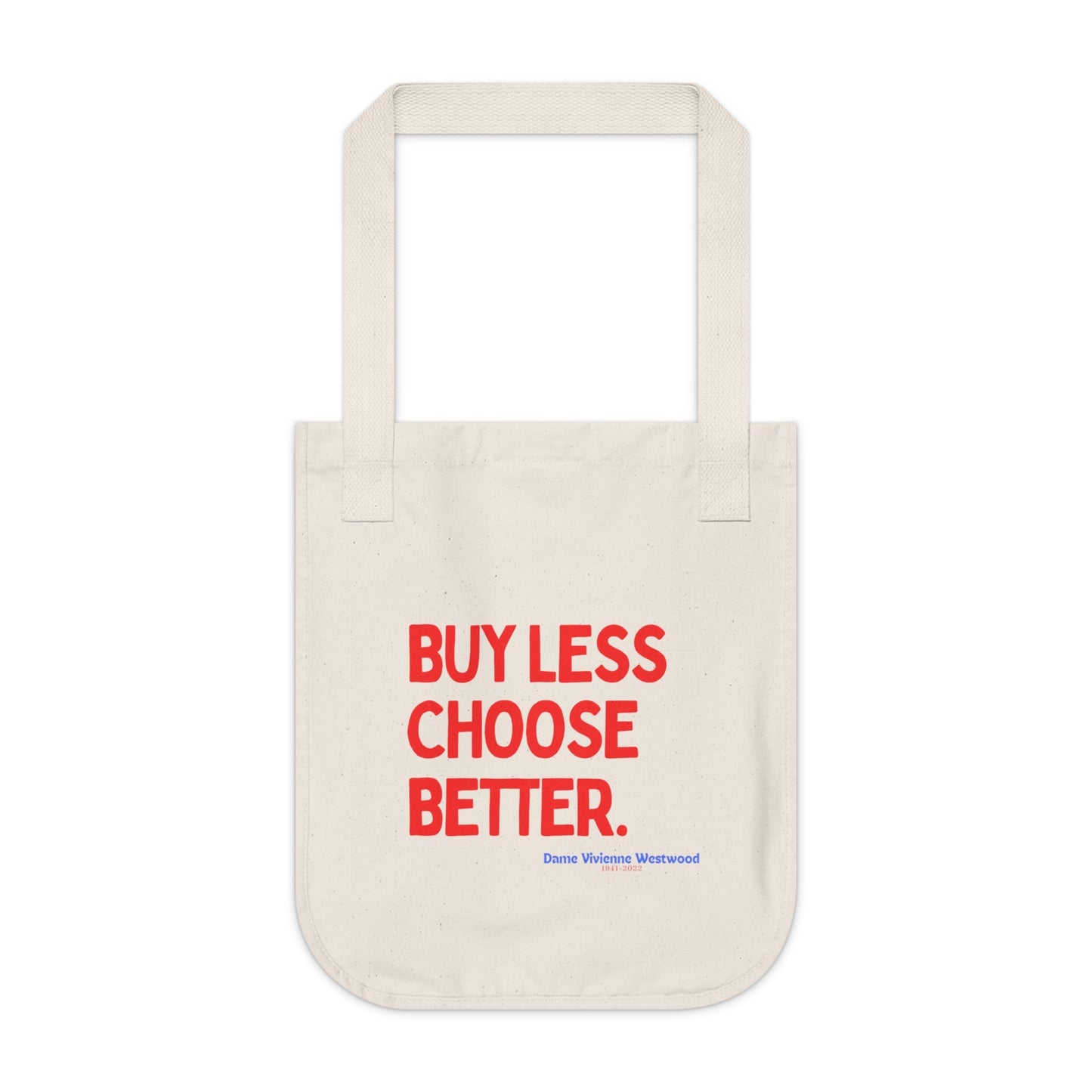 Vivienne Westwood Inspired Organic Canvas Tote Bag - Eco-Friendly Fashion