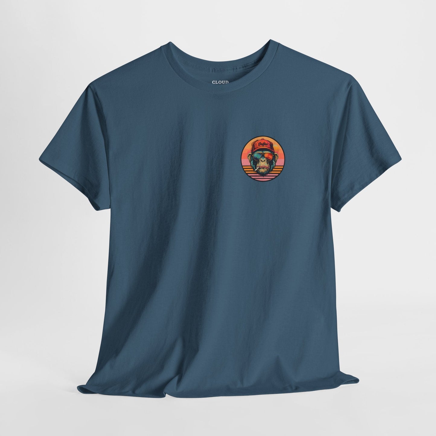 Retro Monkey Graphic T-Shirt - Unisex Heavy Cotton Tee