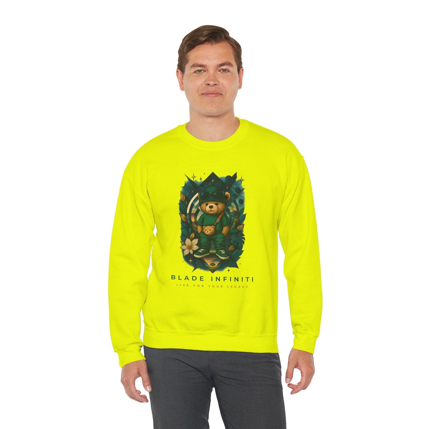 Galactic Teddy Bear V1 Unisex Crewneck Sweater