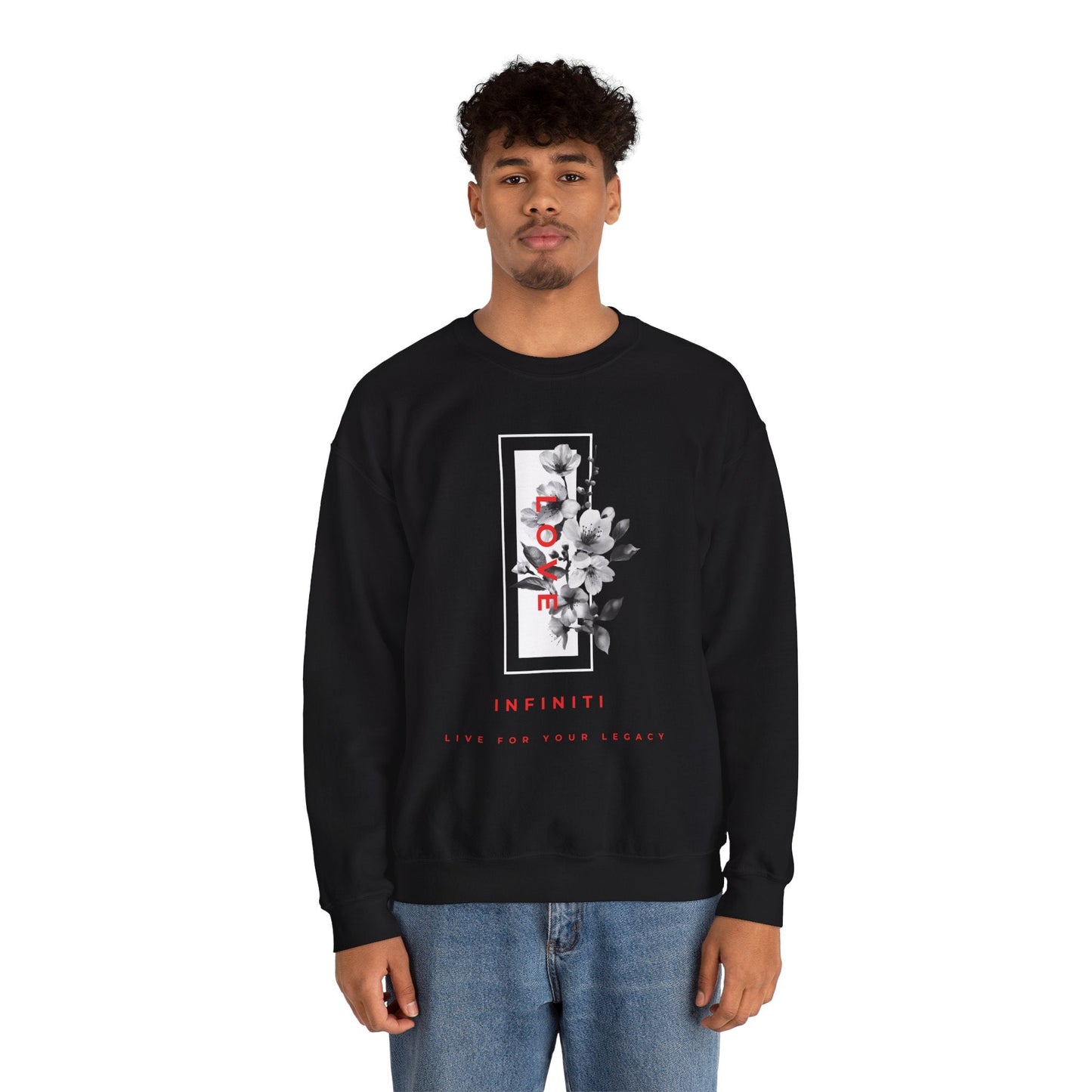 Bloom Bae Red/White Floral Love, Infiniti Sweater
