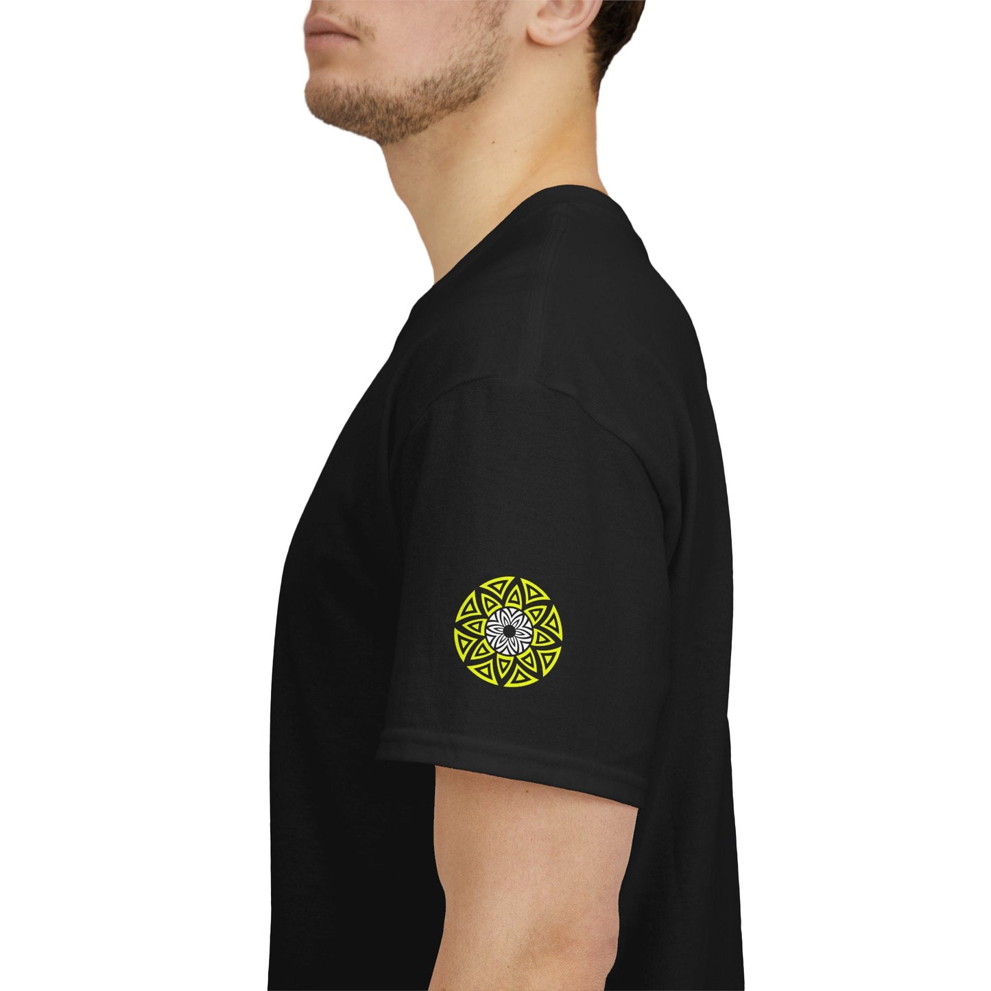 Geometric Odyssey Neon Green TX T-Shirt