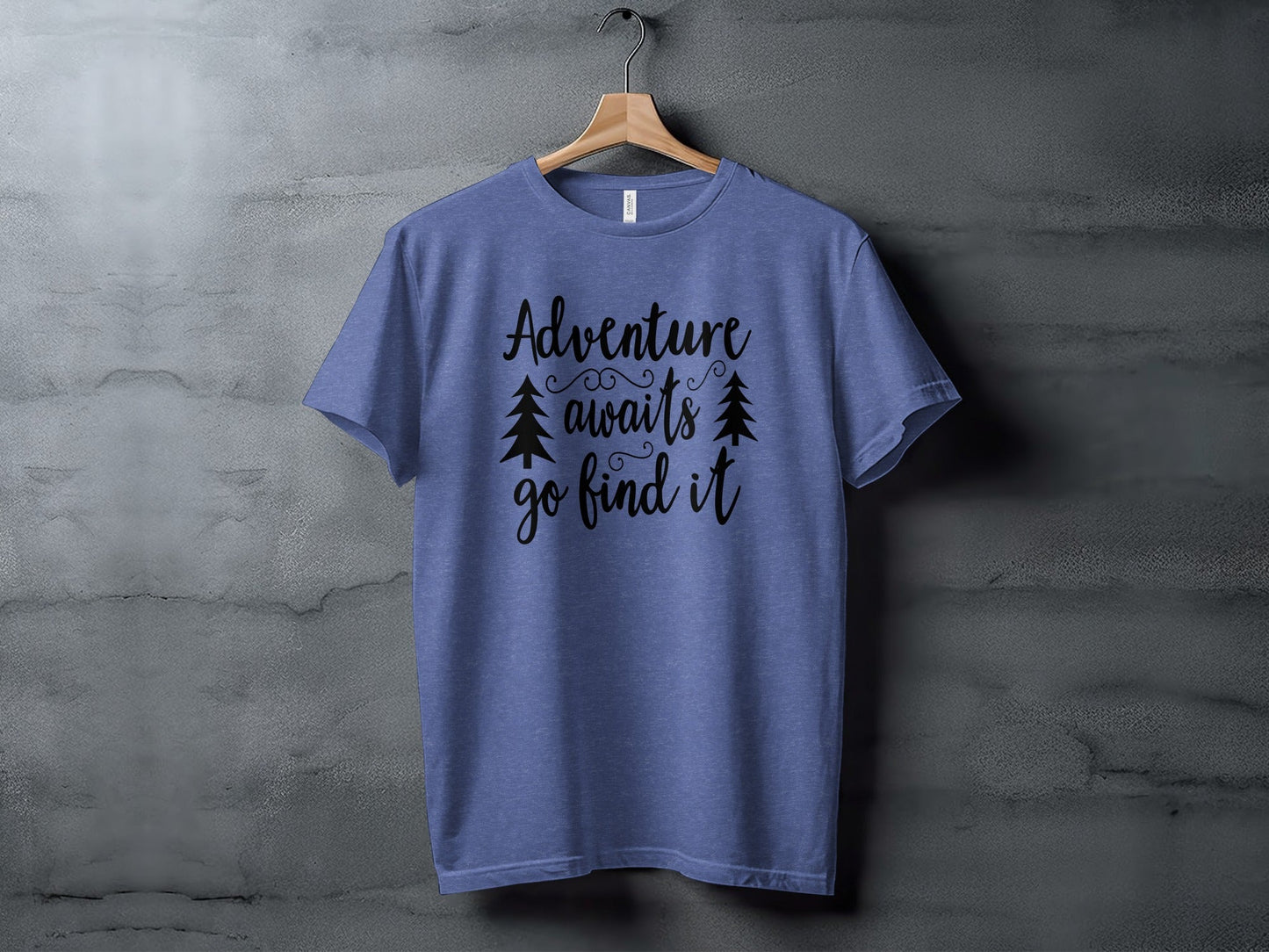 Adventure Awaits Go Find It Design With Trees T-Shirt