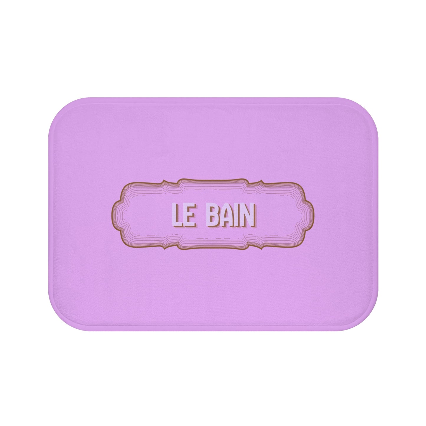 Le Bain Lilac Bath Mat — French Bathroom Décor, Soft Plush Floor Mat