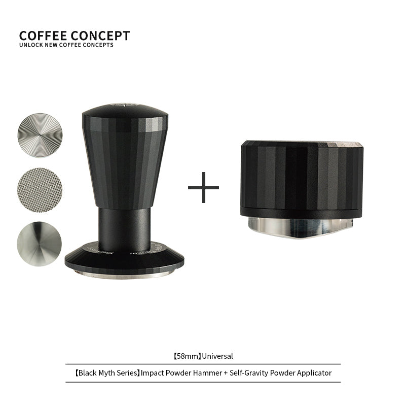 Black Myth Impact Tamper - 30LB Constant Force Spring Espresso Tamper Under $49