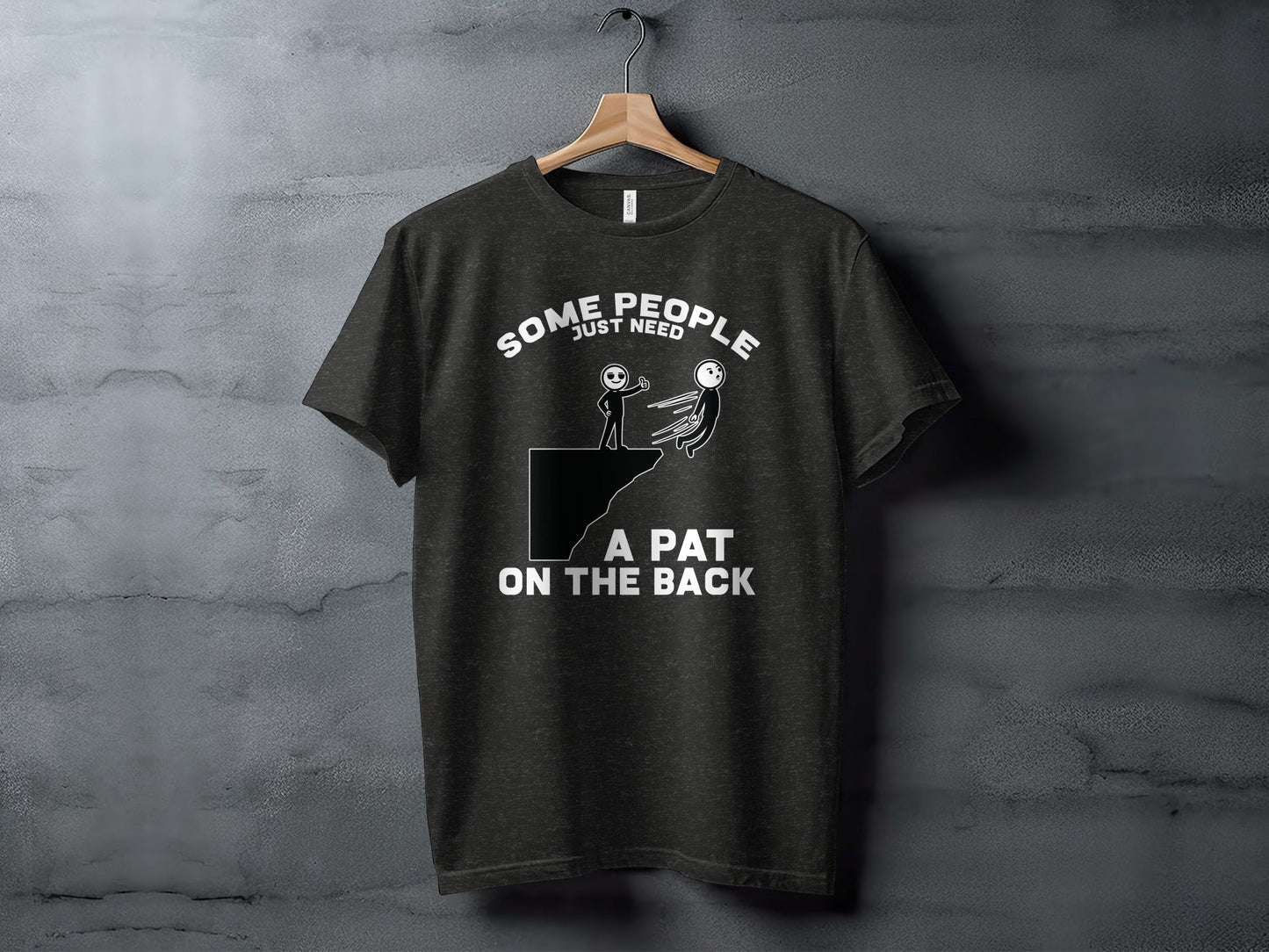 Thumbs Up Before The Fall Funny Stick Figure Art T-Shirt