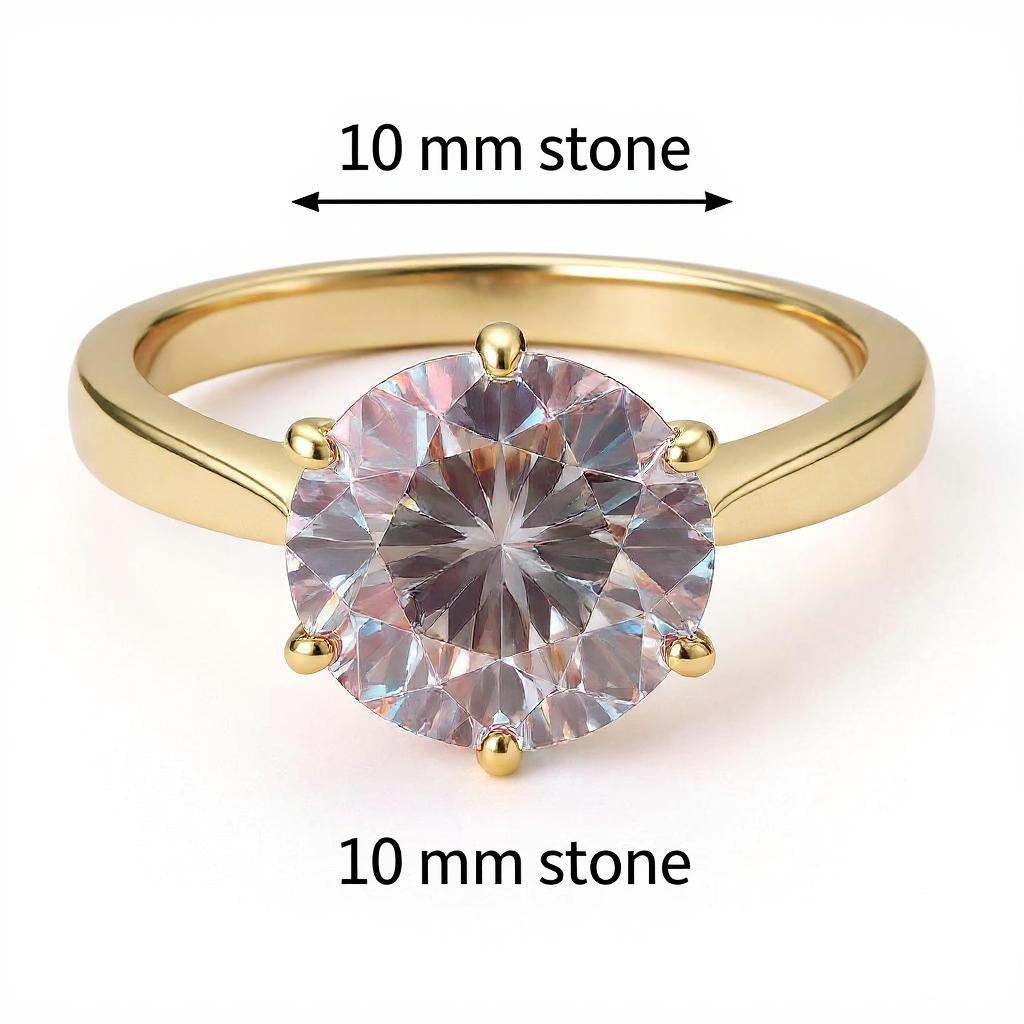 Circle of Life Ring<br>Round Portuguese Cut • 10mm
