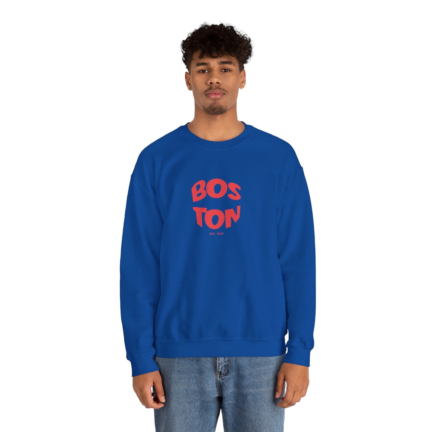 Cool BOSTON Crewneck Sweatshirt
