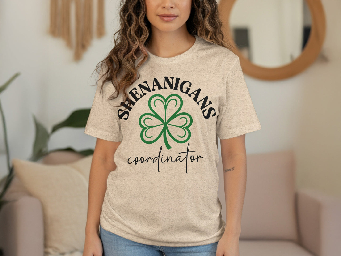 Shenanigans Coordinator With Clover St Patricks Day T-Shirt