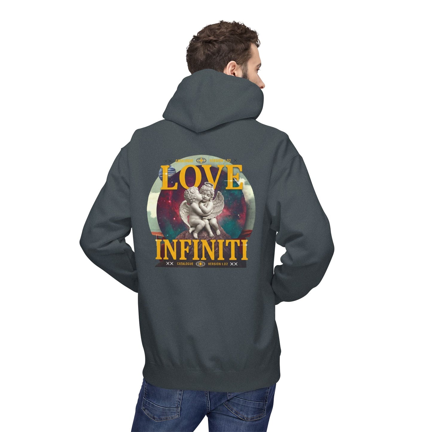 Celestial Love, Infiniti Unisex Couples Hoodie