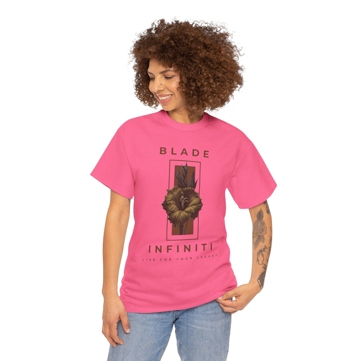Essence of Infiniti Brown Floral T-Shirt