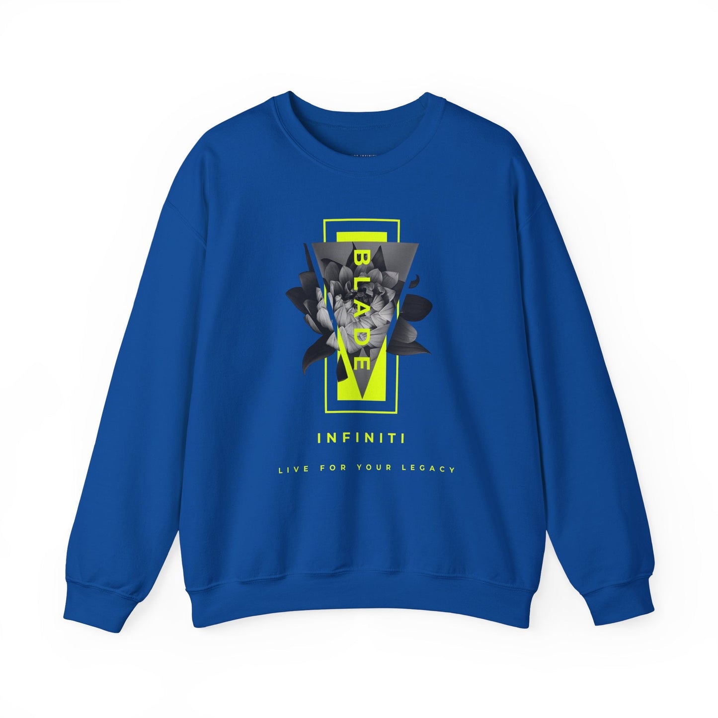 Flora Essence Neon Green Floral Unisex Crewneck Sweater