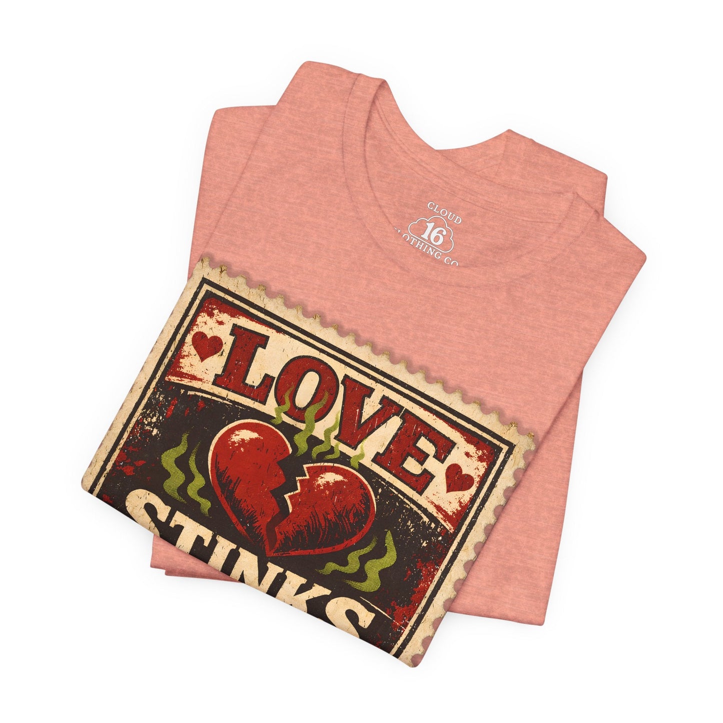 Love Stinks Postage Stamp Tee T-Shirt