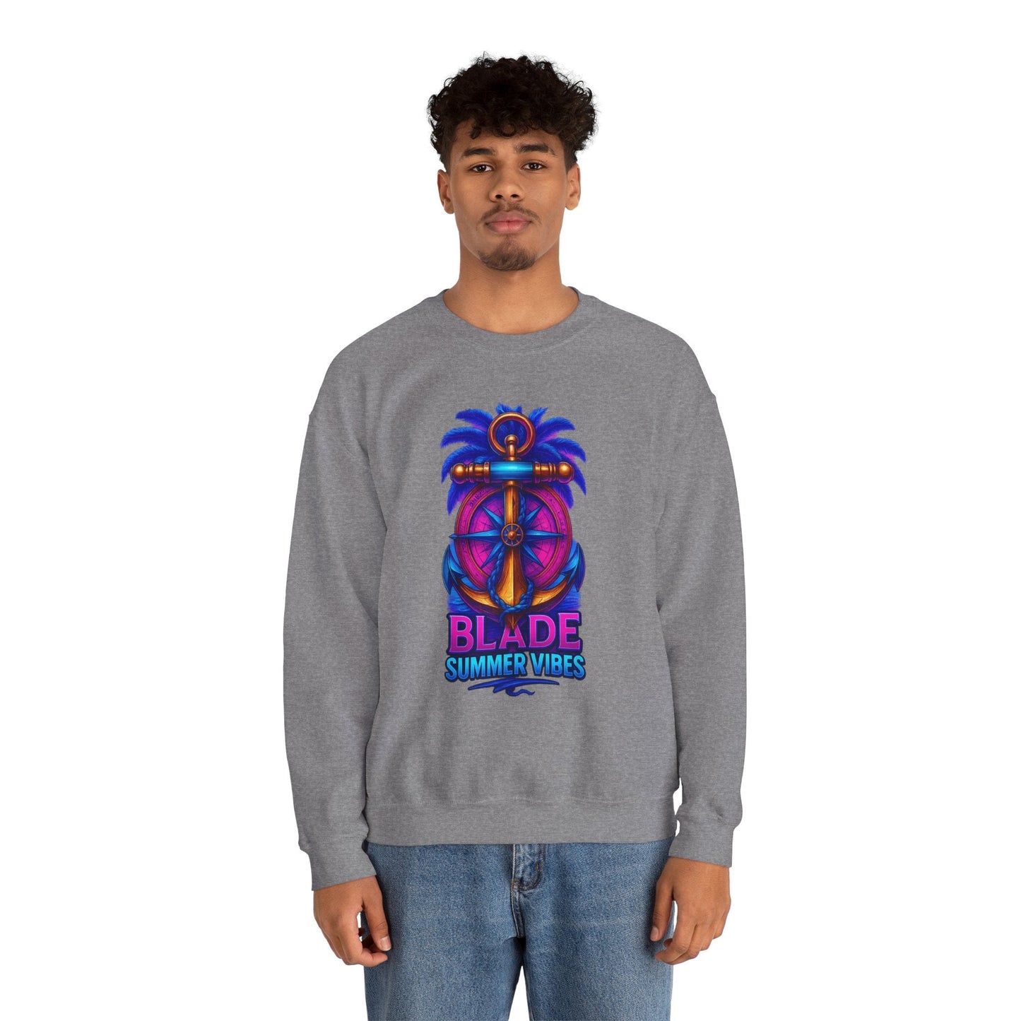 Anchor Compass Unisex Crewneck Sweater