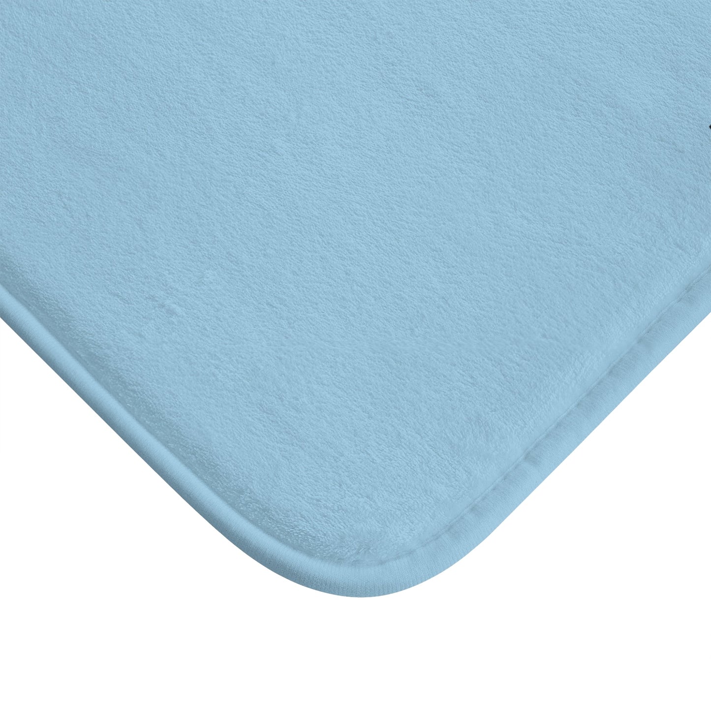 Smiley Face Bath Mat - "Have a Good Day!" Blue Kid's Bathroom Rug