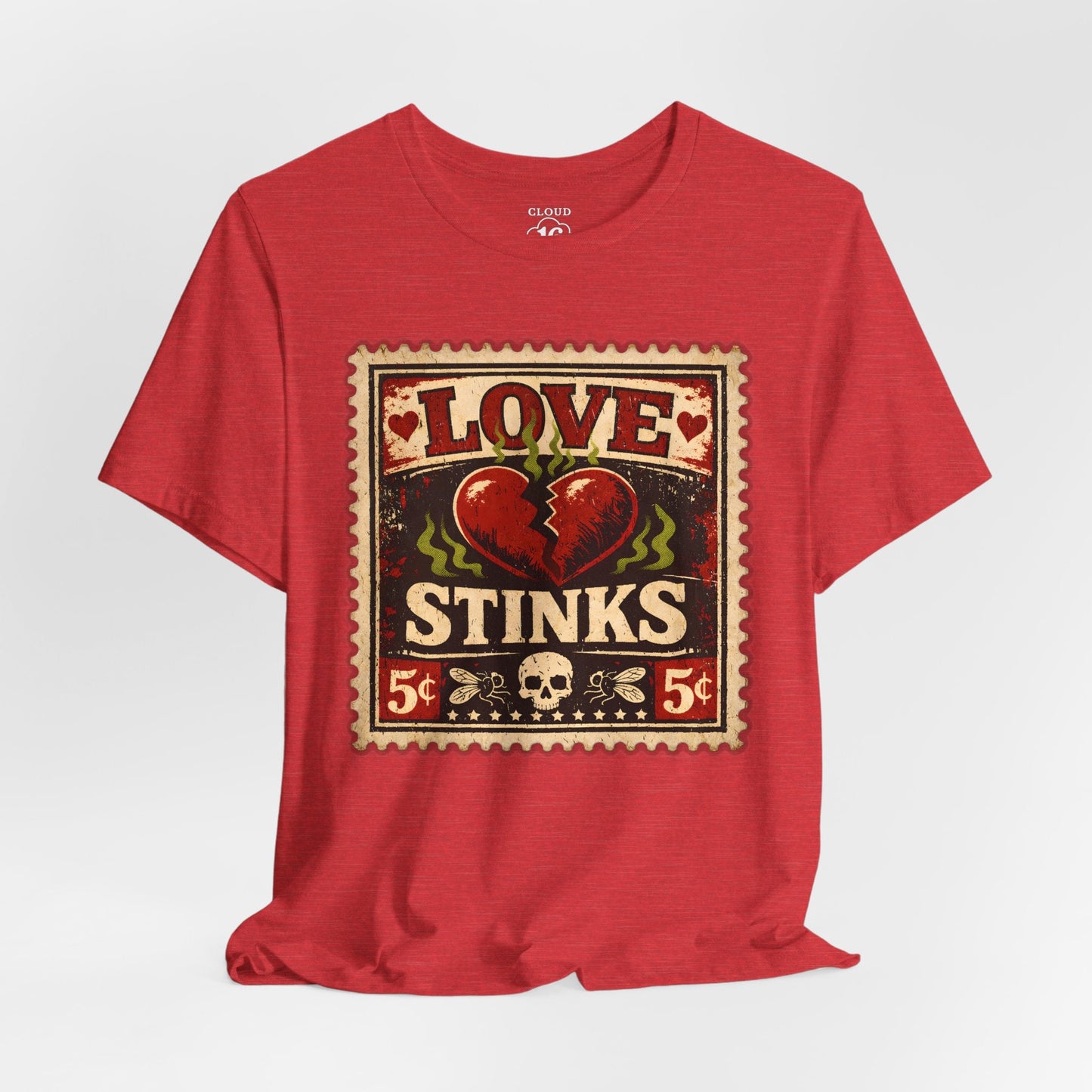 Love Stinks Postage Stamp Tee T-Shirt