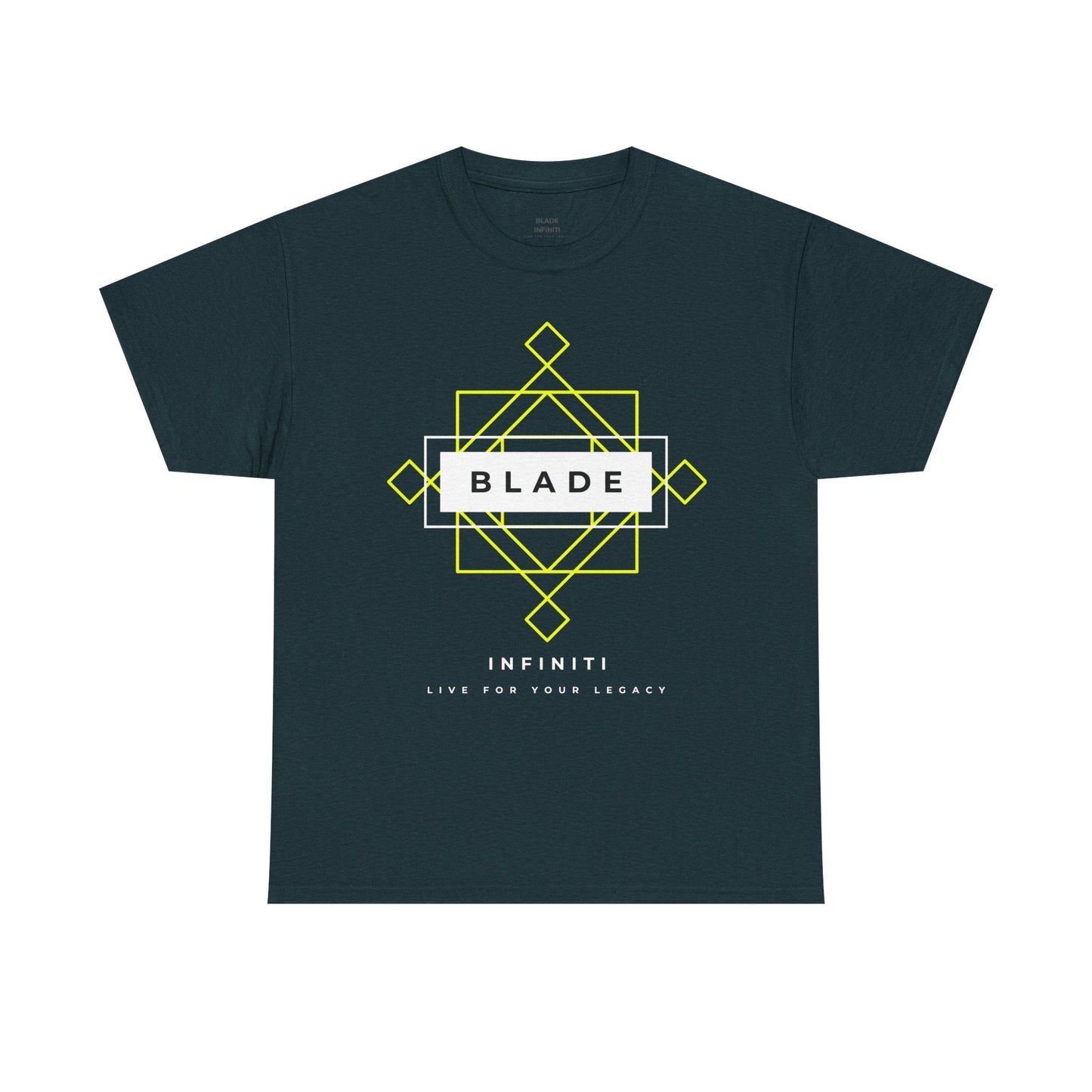 Geometric Infiniti Neon Green/White Ombre T-Shirt
