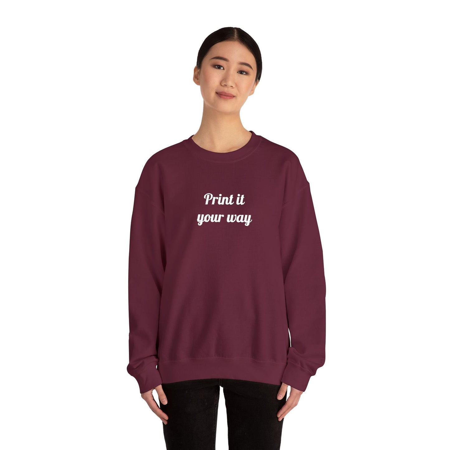 Embroidery Personalization - Unisex Crewneck Sweater (Make It Yours)