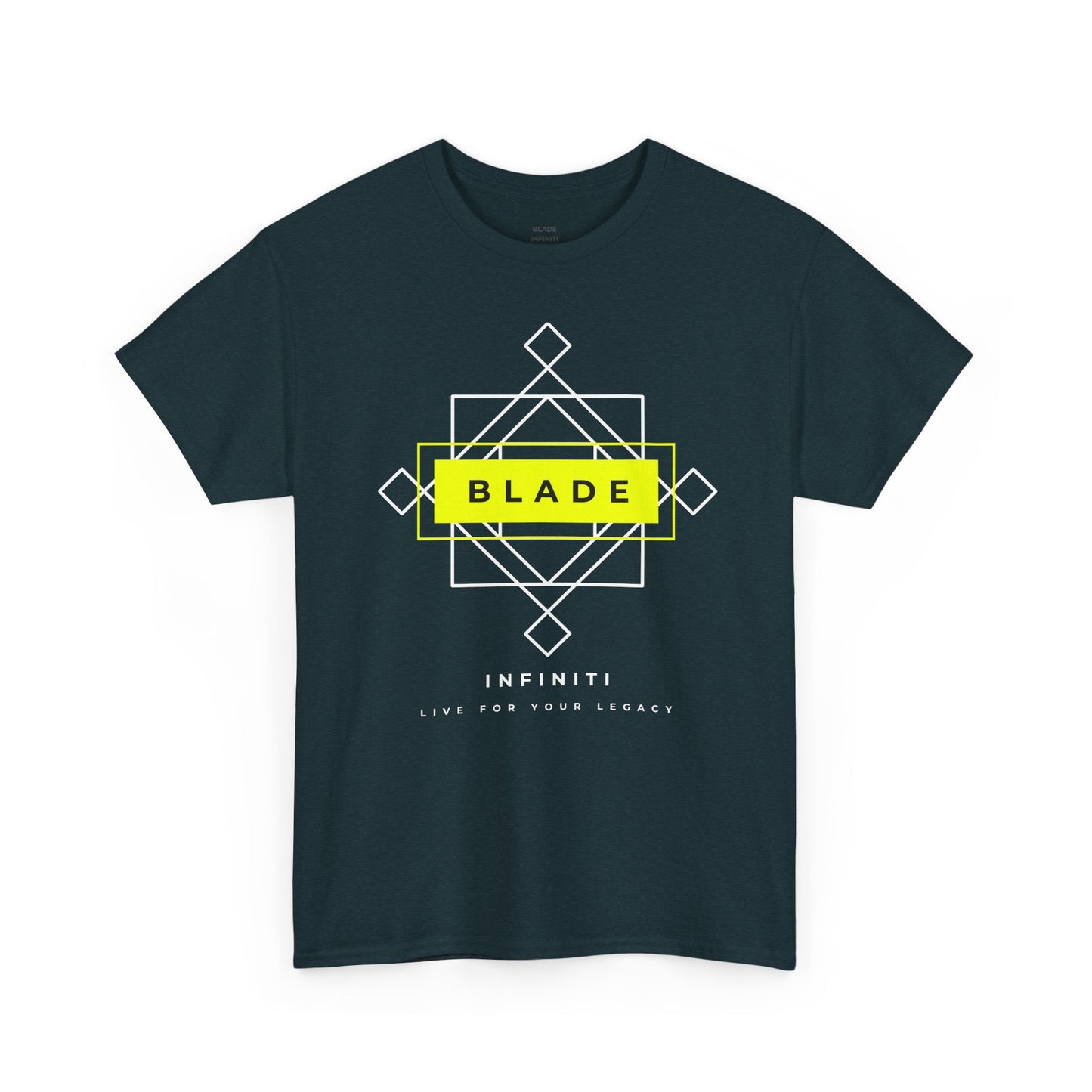 Geometric Infiniti Neon Green/White T-Shirt