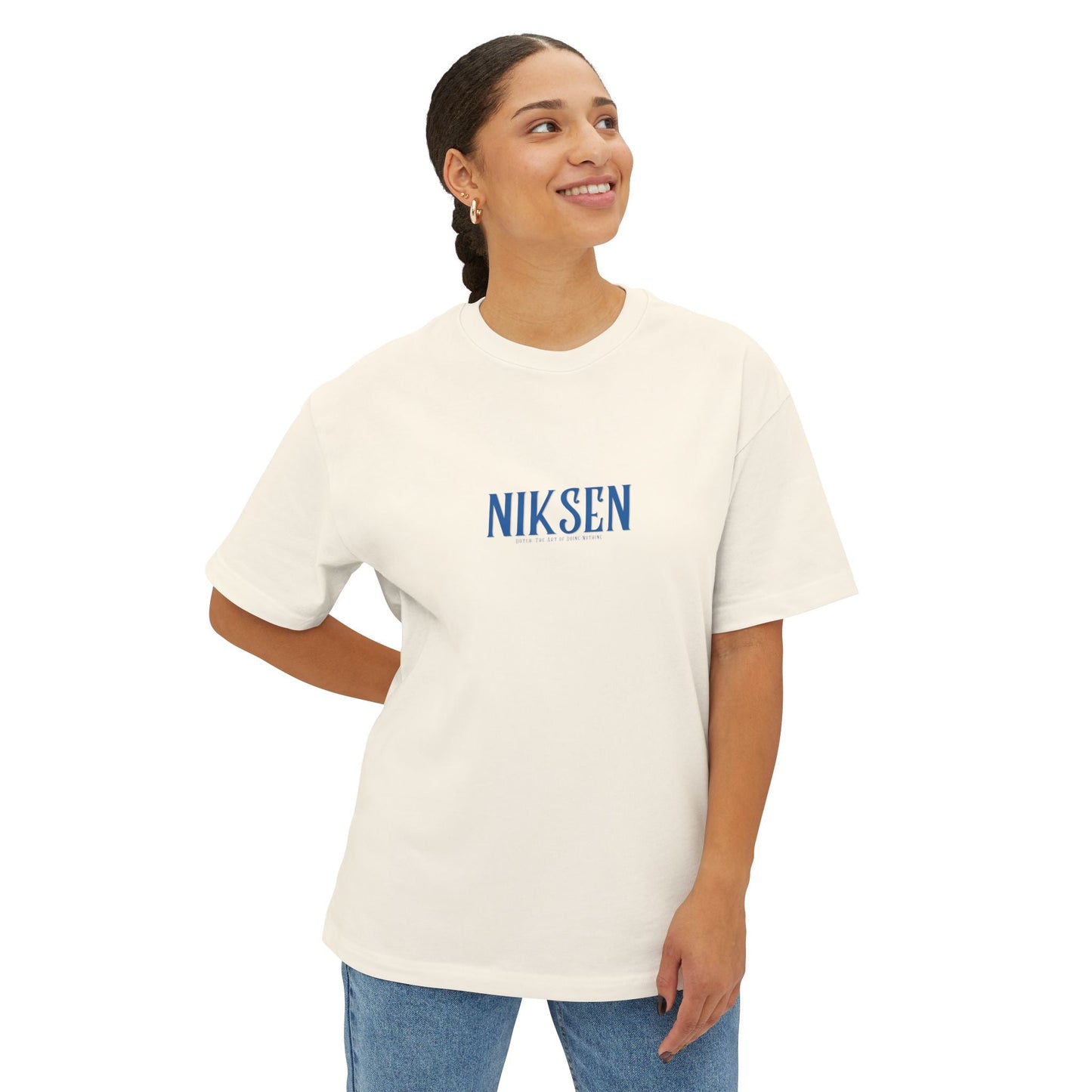 Niksen -the Dutch Art of Doing Nothing- Tee — Oversized Boxy T-Shirt