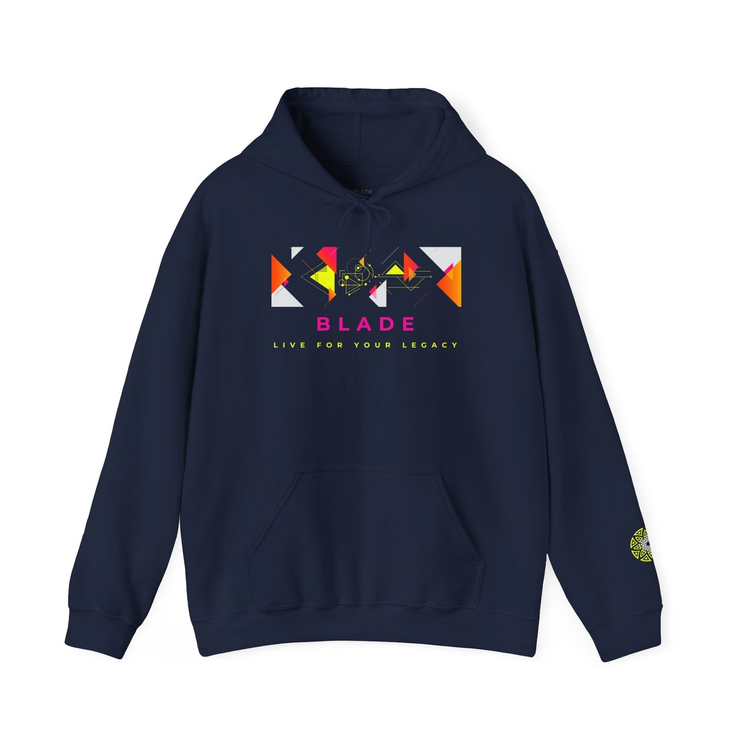 Geometric Odyssey Pink/Green Hoodie