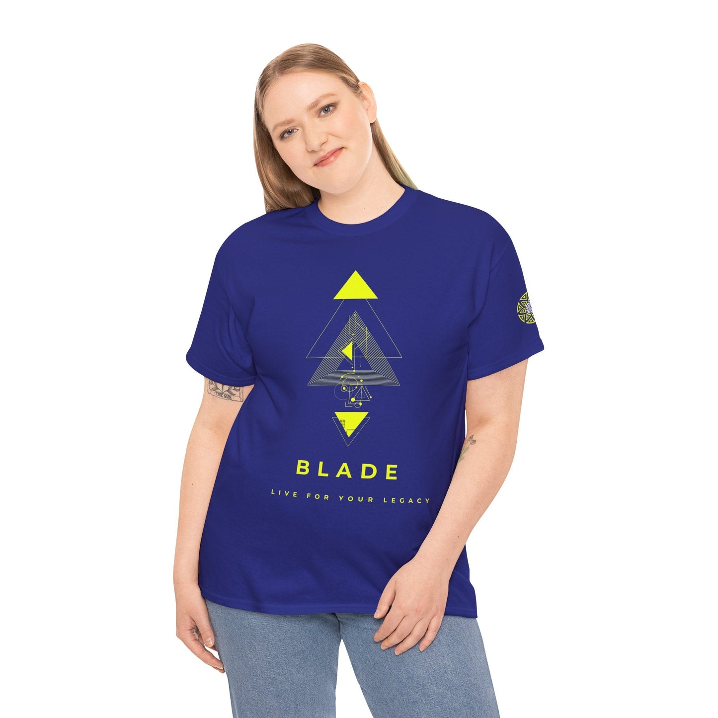 Geometric Odyssey Neon Green TX T-Shirt